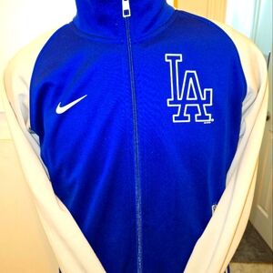 Nike LA Dodgers zip up Ladies M sweater blue.